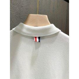New Spring And Summer Polo Shirt with Pocket, Knitted Collar Button Trendy T-Shirt, Short Sleeve Sweater, Comfortable And Casual Versatile Top, Machine Washable.